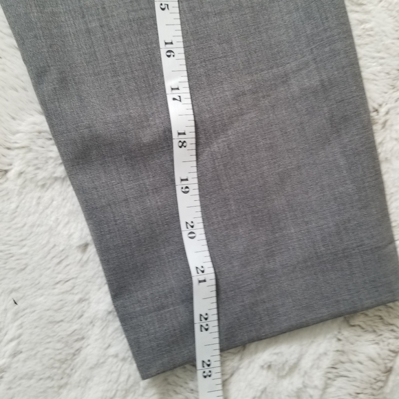 Elizabeth And James Gray Flat Front Pegged Wool Cropped Pants Size 2 - Picture 12 of 15